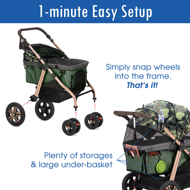 HPZ Pet Rover Titan HD Folding Standard Stroller & Reviews | Wayfair